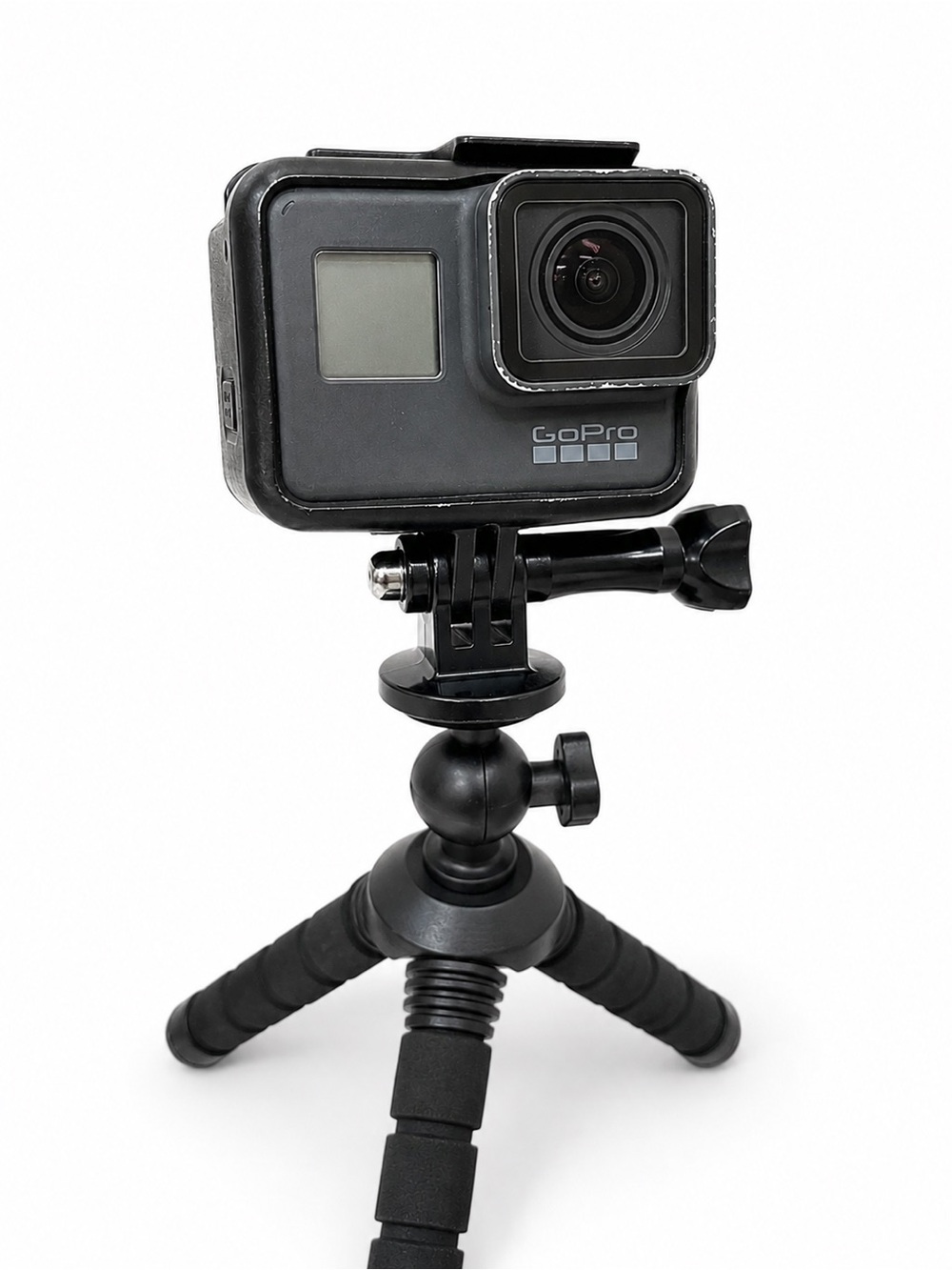 GoPro HERO5 Black action camera bundle in good working condition.